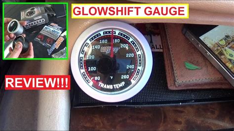 glowshift transmission temperature gauge review  test glow shift youtube