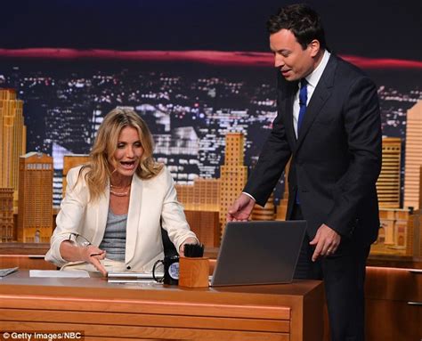 Cameron Diaz Promotes New Movie Sex Tape On Jimmy Fallon Daily Mail