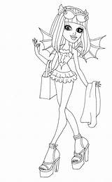 Coloring Monster High Pages Rochelle Goyle Choose Board Drawings sketch template