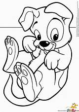 Coloring Puppy Pages Cute sketch template