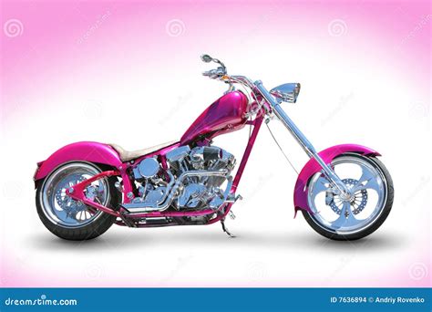 pink chopper stock photo image  bikes bikers motorcycle