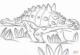 Coloring Euoplocephalus Park Jurassic Pages Printable sketch template