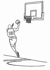 Basketbal Coloring sketch template
