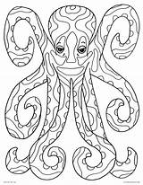Coloring Pages Octopus Printable Print Color Colouring Adults Kids Sea Baby Psychedelic Getcolorings Amazing Creature Getdrawings Entitlementtrap sketch template