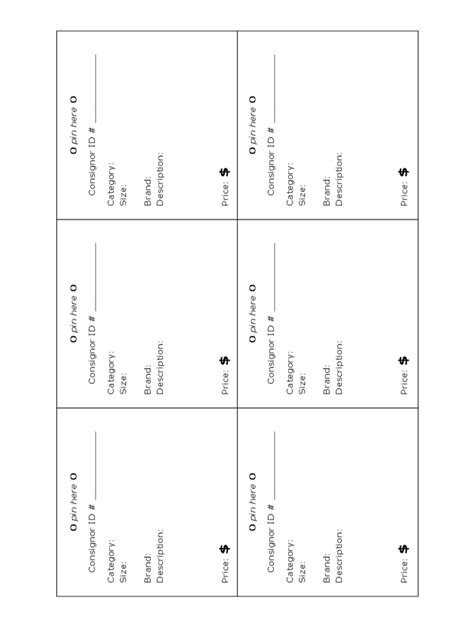 price tag template   templates   word excel