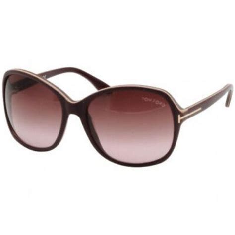 Tom Ford Sheila Sunglasses Purple Frame Gradient Lens Ft186 83z 62 17