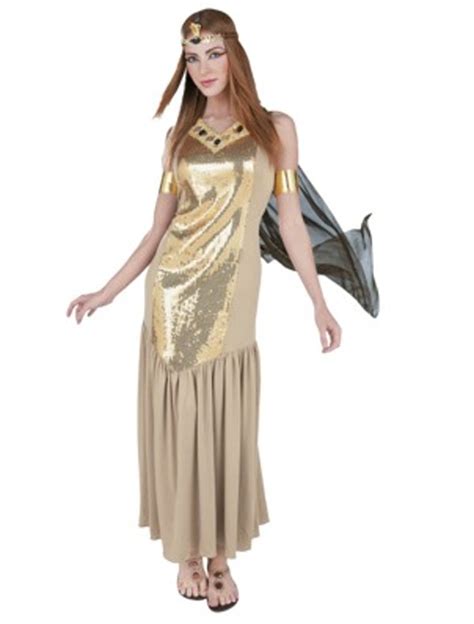 Adult Cleopatra Egyptian Goddess M Womens Costume Gold