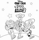 Coloring Woody Buzz Pages Toy Story Jessie Popular Coloringhome Comments sketch template
