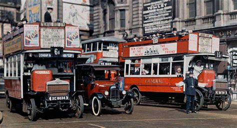 rare color photos of 1928 england history daily