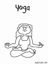 Yoga Coloring Pages Template Pose Kids Poses Getdrawings sketch template