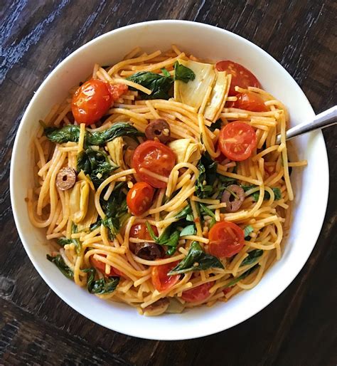 mediterranean veggie pasta healthygffamilycom