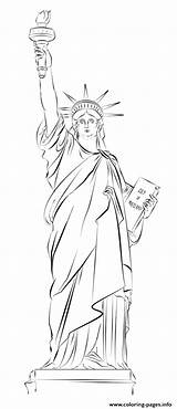 Statue Liberty Coloring Pages Drawing York Ausmalbild Sketch Usa Step Printable Draw Supercoloring Kids Print Tutorials Beginners Drawings Easy Color sketch template