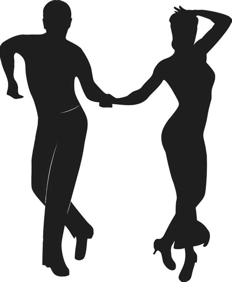 Couple Dancers Silhouette Openclipart