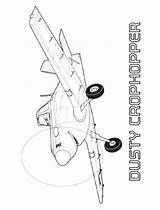 Dusty Coloring Pages Crophopper Getcolorings sketch template