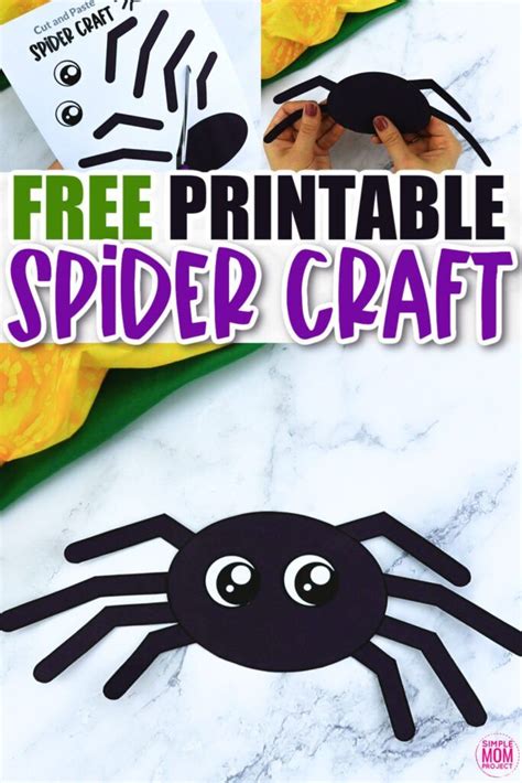 printable spider craft template simple mom project spider crafts