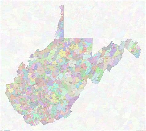 West Virginia Zip Code Map Virginia Map