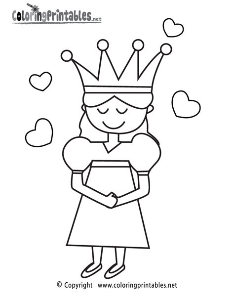 printable princess coloring page