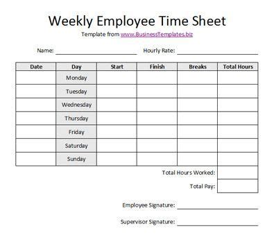 timesheet template time sheet printable templates printable