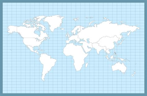 large blank world map  oceans marked  blue png blank world