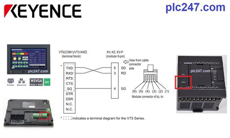 keyence kv nano vt  connection tutorial plccom