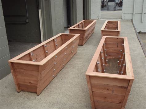 Woodwork Redwood Planter Box Plans Pdf Plans