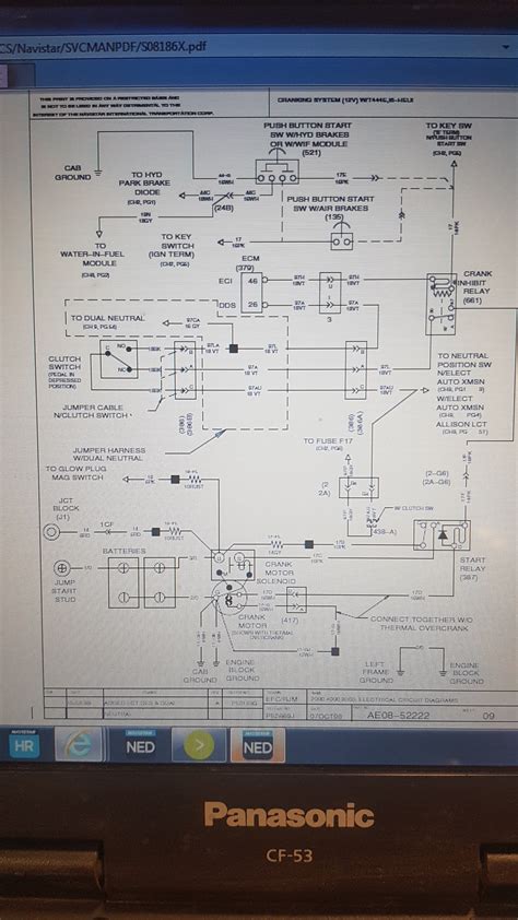 wiring diagram    international  dte dumptruckvin