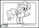 Pinkie Pie Coloring Pages Pony Little Mlp Something Found sketch template