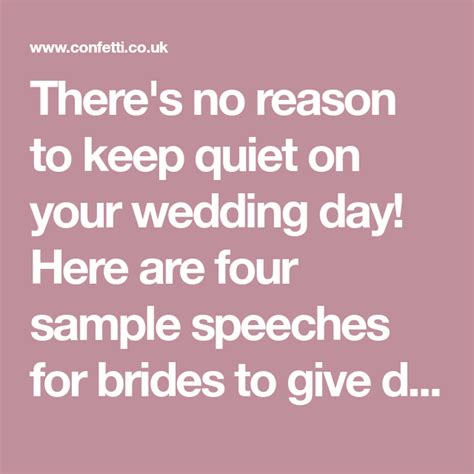 How To Write The Perfect Bride S Wedding Speech Bride Speech Wedding