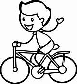 Riding Coloring Boy Cycling Stick Pages Figure Bike Kids Drawing Man People Stickman Biycle Bicycle Cycle Color Printable Boys Lilo sketch template