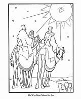Wise Jesus Nativity Kings Foolish Majus Orang Coloringhome Cerita Mewarnai Natal Buku Camels Iklan Sekolah sketch template