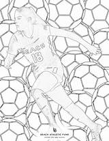 Coloring Soccer sketch template