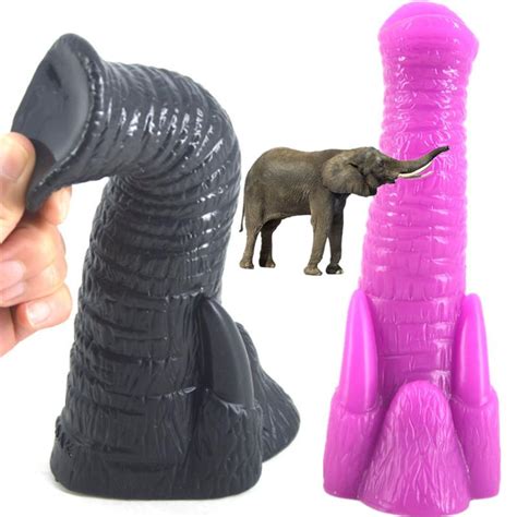 2017 New Arrival Elephant Nose Shaped Big Dildo Butt Plug