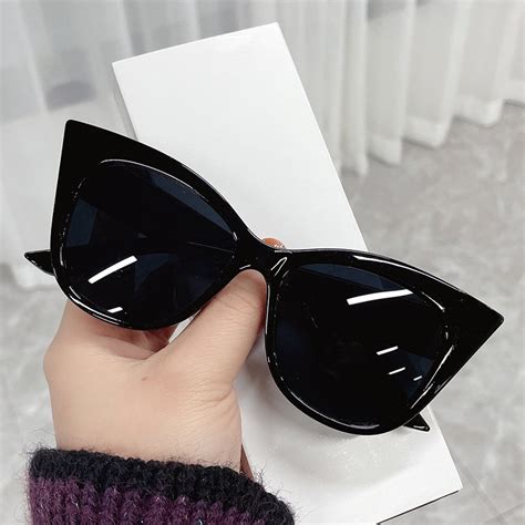 oimg fashion cat eye sunglasses women vintage oversized gradient sun