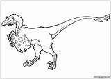 Raptor Coloring Dinosaur Pages Online Drawing Printable Color Getdrawings Print Getcolorings Popular Coloringpagesonly sketch template