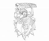 Supergirl Cover Coloring Pages sketch template