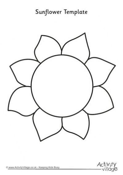 yahoo image search sunflower template flower templates printable