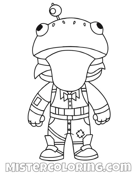 fortnite coloring pages durr burger head coloring  drawing