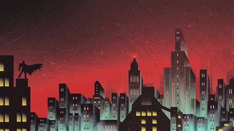 Batman Gotham Skyline Artwork Wallpapers Hd Wallpapers