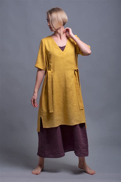 linen tunic dress buy   measure tunics  women