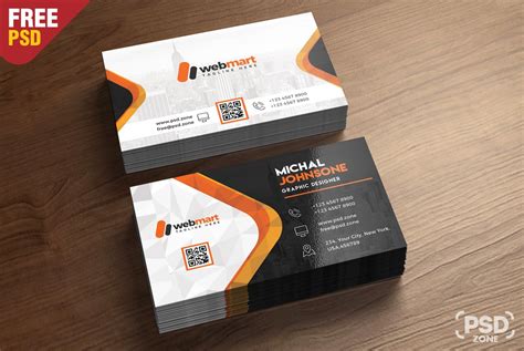 business card  psd template  psd