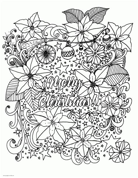 printable christmas colouring pages  adults printable templates