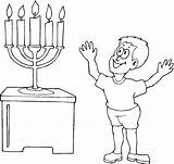 Coloring Hanukkah Pages Kids Printable Menorahs sketch template