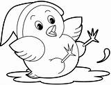 Colorear Pollos Pollito Pollitos Tierno Cartoons Coloring4free Bordar Chick Colouring Mano sketch template