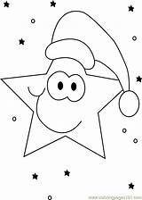 Star Coloring Christmas Pages Cartoons Printable Coloringpages101 Color Online sketch template