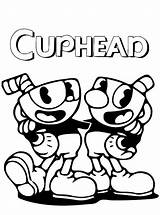 Cuphead Ausmalbilder Stimmen Ausmalbild sketch template