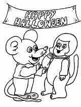 Coloring Halloween Pages Nick Jr Kids Happy Mouse Comments Sheets Coloringhome sketch template