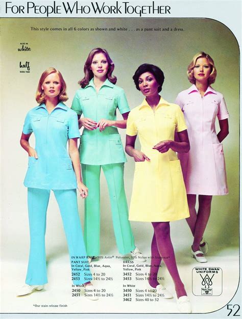 Nurse Uniforms White Swan Usa 1979 Nurses Uniforms