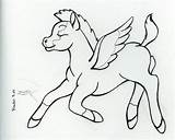 Pegasus Fantasia Xyz sketch template