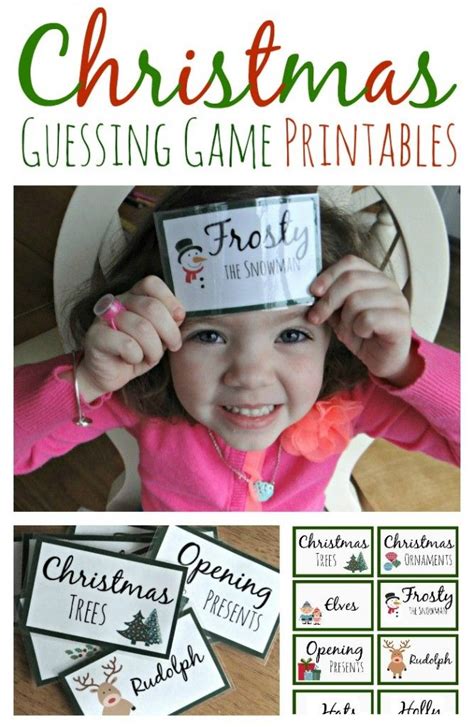printable christmas guessing game great  family game night