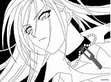 Anime Vampire Coloring Pages Moka Akashiya Inner Deviantart Wallpaper Getcolorings sketch template